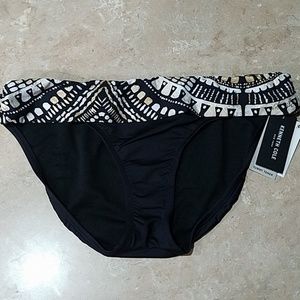 Kenneth Cole Black Bikini Bottoms w Tummy Toner
